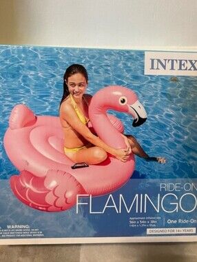 Flamingo 🦩 Intex ride on pool float